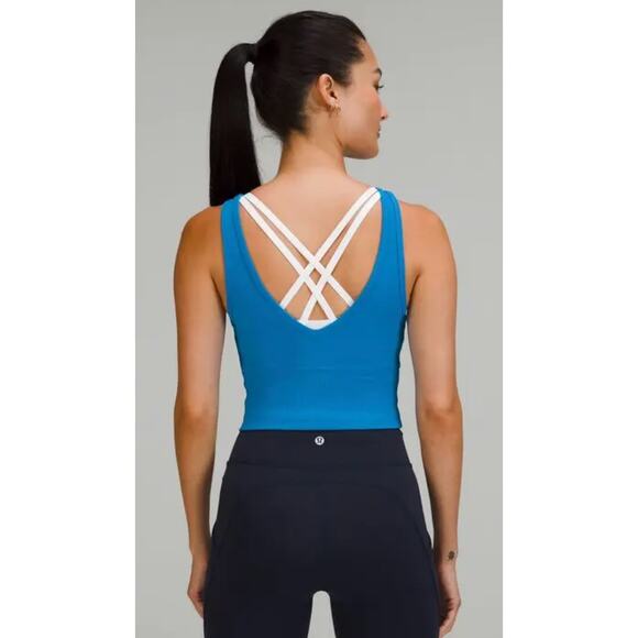 lululemon blue power pivot tank - Picture 2 of 3